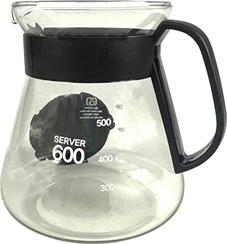 Sanfor Koffie-, thee- en waterkan | glazen kan | hittebestendig | magnetronbestendig | transparant | 600 ml