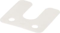 GB GEBR. BODEGRAVEN B.V. Stelplaat met sleuf transparant 70 x 70 x 1mm