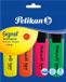 Pelikan 804707 markeerstift 4 stuk(s) Beitelvormige punt Verschillende kleuren