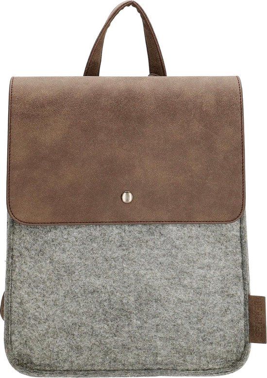 Beagles Vilten Rugzak - Grijs Vilt - Trendy Tas - 6L