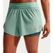Nike Swift Hardloopshorts Dames - lichtgroen, zilver, Maat XS