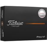 Titleist Pro V1 25 Performance Align Golfballen - 12 Set, wit/rood
