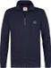 Petrol Industries Heren Sweater met rits bij de kraag steelcrest - Blauw - Maat XXL