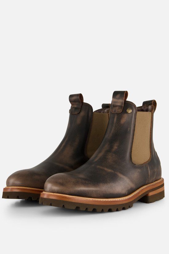 Panama Jack Elvin Igloo Chelsea Boots taupe Leer - Maat 44