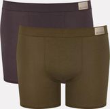 sloggi Men GO Natural Short C2P Underpants - Size M - Dark Brown Combination