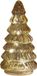 Annas Collection Kerstboompje glas 10led op batterij met timer 18.5x9.5 cm amber
