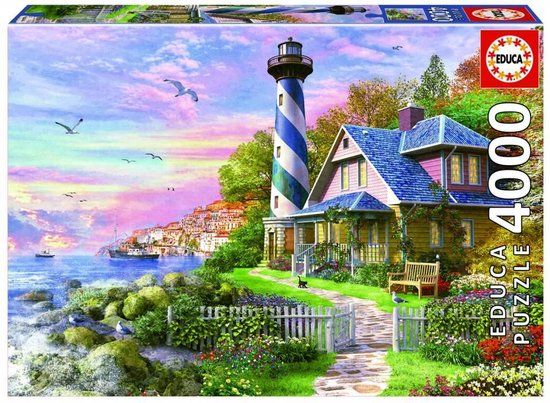Educa Vuurtoren bij Rock Bay - 4000 stukjes Puzzel - 18+