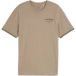 TOM TAILOR Shirt lichtbruin / zwart