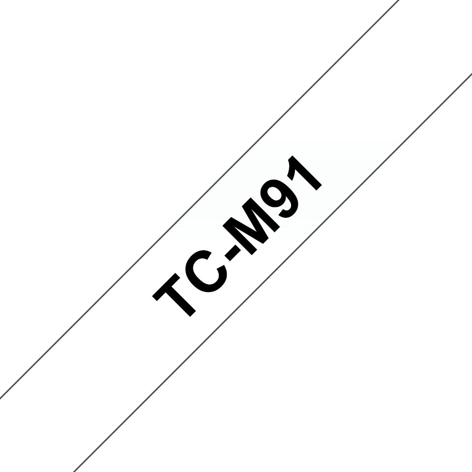 Brother 9mm Zwart op Transparante Tape