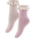 Konges Sløjd Chaussettes - Lot de 2 - Volants pailletés - Rosette - 19/21