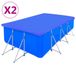 Maison Exclusive - Couvertures de piscine, 2 pièces, PE, rectangulaire, 90 g/m², 540x270 cm
