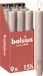 Bolsius - 9 Dinerkaarsen Rustiek Extra Breed - Roze - 23 cm - Diameter 3 cm - 15 Branduren