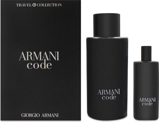 Armani Code Homme Giftset - 125 ml hervulbare eau de toilette spray + 15 ml eau de toilette tasspray - cadeauset voor heren