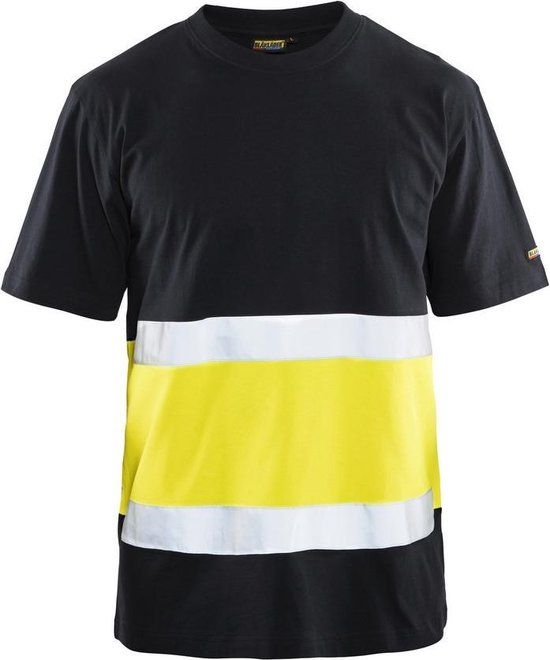 Blakläder Blaklader T-shirt High Vis 3387-1030 - Zwart/High Vis Geel - XXXL