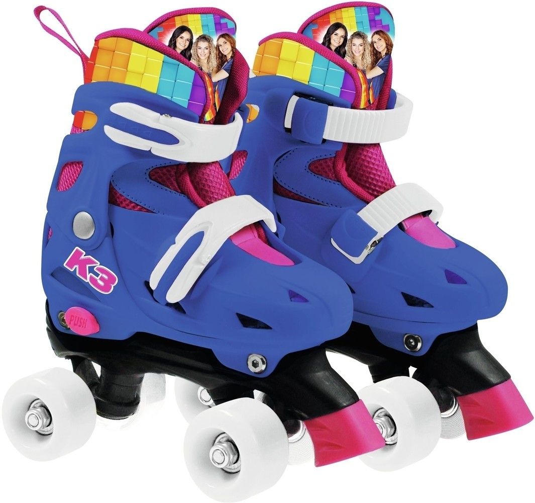 Studio 100 K3 Kinderen Ritme-rolschaatsen Blauw Maat 34-37
