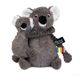 TRANKILOU Les duéglingos Les Ptipotos - Pluche Knuffel Trankilou De koala Moeder En Haar Grijze Baby