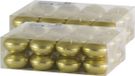 Trend candles Drijfkaarsen - 48x - goud - 4,5 cm - 4 branduren