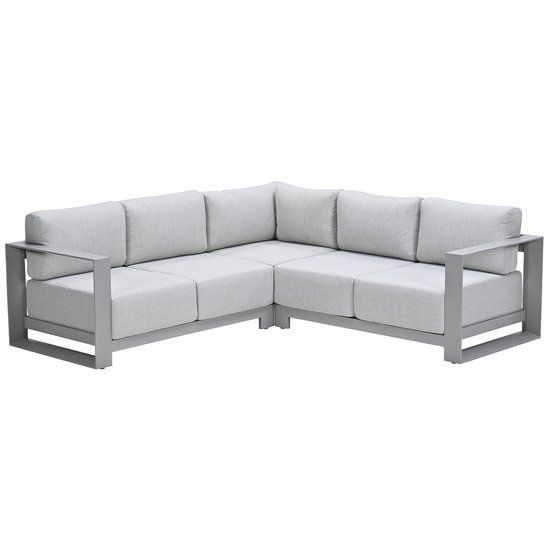 Garden Impressions Malakka loungebank 3-delig - taupe