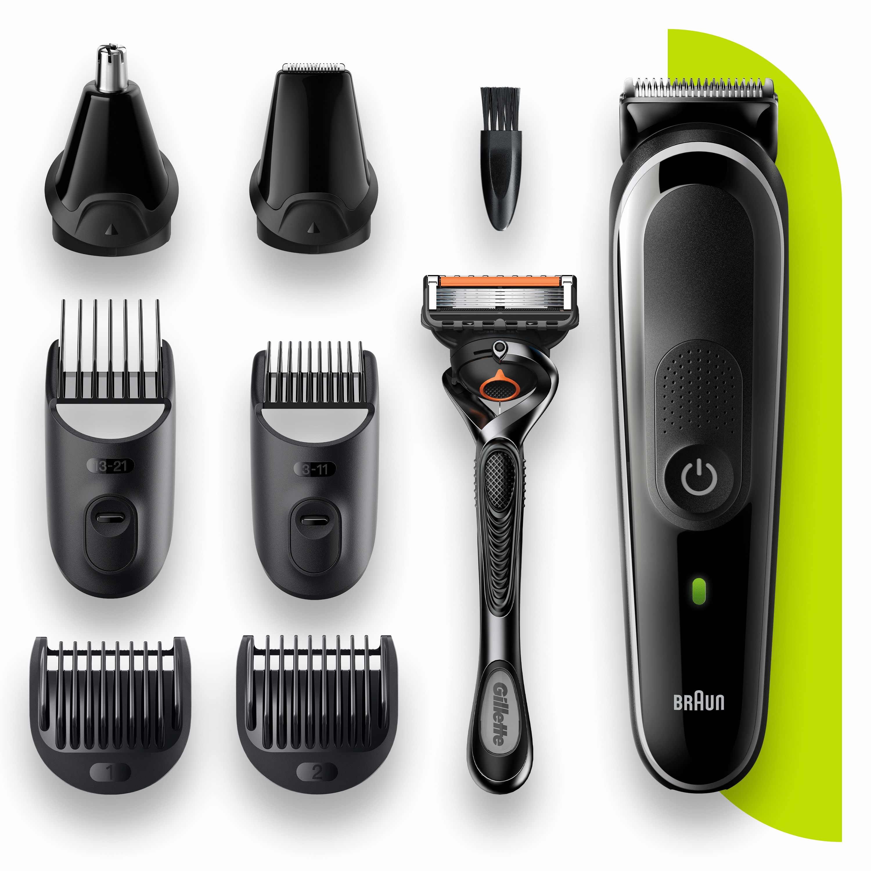 Braun All-in-one Multigroomer 5 MGK5360 - Baardtrimmer voor Mannen - Zwart/Grijs