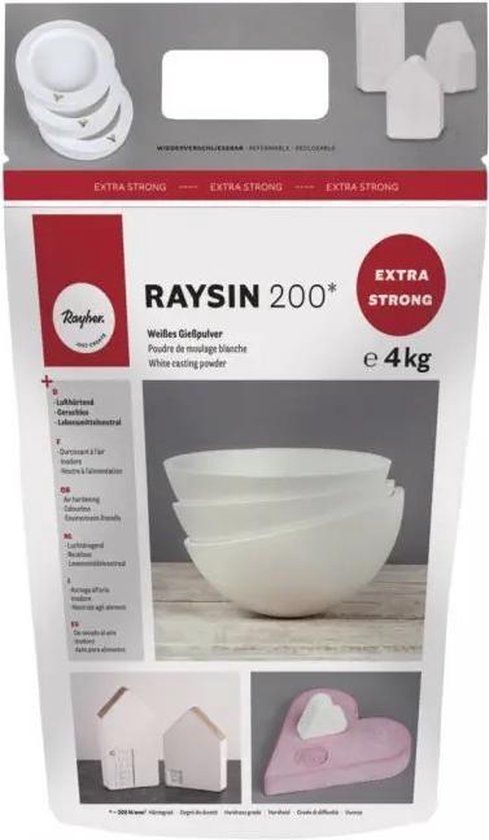 Raysin Gietpoeder Raysin 200 extra strong 4kg Wit
