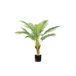 Avilia Areca-palm met 9 bladeren, 90 cm, vaas met natuurlijk mos, kunstmatige kamerplant voor woonkamer, realistisch design