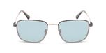Police Splp26 Lunettes de soleil unisexe en acier carrées vertes 57mm