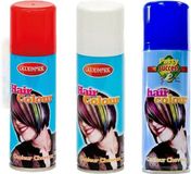 Goodmark Carnaval verkleed haarverf - Haarlak - 3 kleuren - Rood-Wit-Blauw - 125 ml