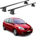 Omac Barre de toit en acier pour Renault Grand Scenic 2003-2009, capacité de charge 75 kg, 2 pièces, noir