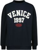 Vingino Nash Garçon Pull Coton/Polyester Taille 128 Bleu foncé