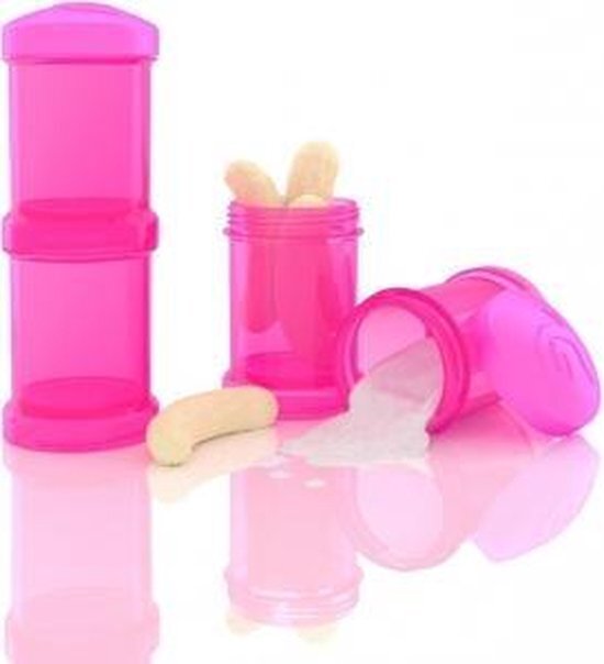 Twistshake container 2x 100ml - Pink roze