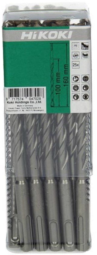 Hikoki Accessoires HiKOKI BOOR SDS-PLUS VOL HARD METAAL KOP 6X165 (25 STUKS)