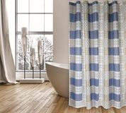 MSV Douchegordijn - Waterdicht en Schimmelwerend Douchegordijn met Antibacteriële Coating - 100% Polyester - Modern Design