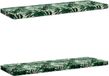 vidaXL Canapé 2 pièces VUGHT 100% Polyester Motif Feuille