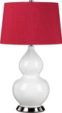 Elstead Lighting LED Tafellamp ISLA | 1X E27 Max 60W | Polished Nickel, White, Red