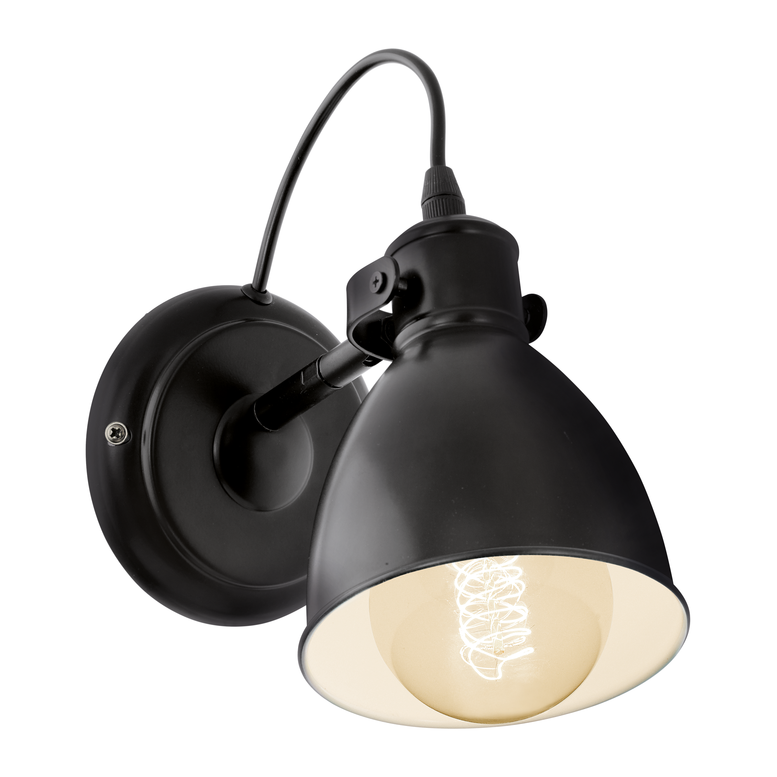 EGLO Priddy Wandlamp - Staal - E27 - 21.5 cm