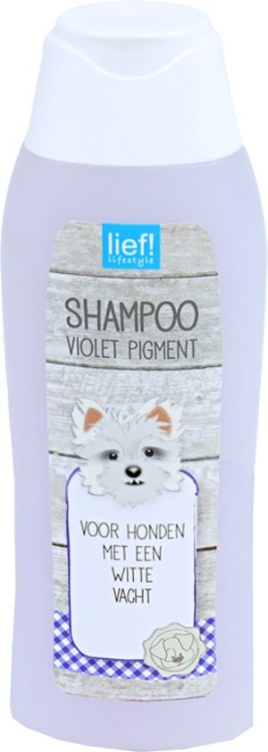 lief! Lief! - Honden Shampoo Witte Vacht - 300ml paars