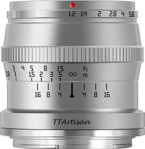 TTArtisan 50mm f1.2 Silver Fuji X - 6973251730986