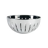 Excelsa Fruitmand van roestvrij staal, zilverkleurig, 20 x 9,7 cm, zilver/zwart
