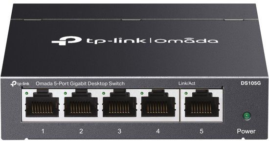 TP-Link Omada DS105G netwerk-switch Unmanaged Gigabit Ethernet (10/100/1000) Zwart