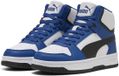 PUMA Rebound Slam Mid Jr Hoge Sneakers Unisex Kinderen Synthetisch Rubber Clyde Royal-PUMA Black-PUMA White