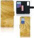 B2Ctelecom OPPO Book Case voor OPPO Find X3 Neo 5G Book Style Case Licht Hout