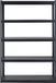 Vevor 5-Laags Opbergrek Garage Stellingkast Kelderrek 609,6x1219,2x1828,8mm Zwart