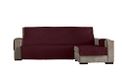 Estoralis - Bankhoes voor chaise longue, Eden, gewatteerde arm, rechts, afmetingen: 290 x 260 cm, rood