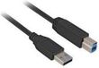 Sharkoon USB 3.0 A Male naar USB 3.0 B Male - 1 m