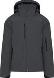 Kariban Gewatteerde softshell herenparka met capuchon K650 - Titanium - S