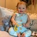 Reborn Baby poupée en silicone 60 cm, poupée fille avec accessoires