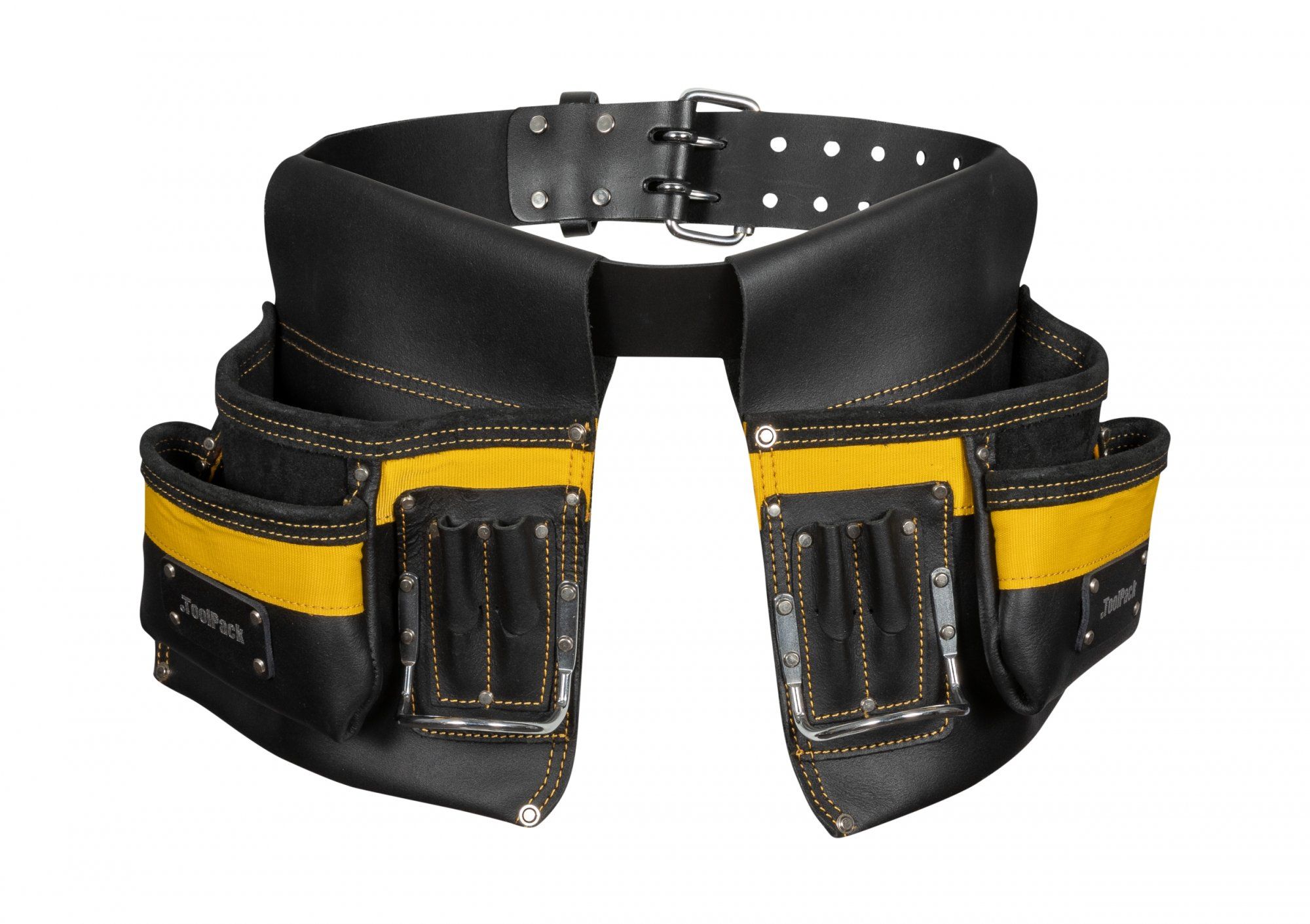 ToolPack Industriële Gereedschapsgordel - Leren Riem - Metalen Gesp