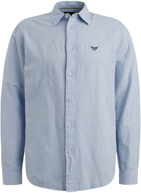 PME Legend Lange Mouw Shirt Katoen Linnen Blauw XL