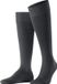 FALKE Energizing Cotton met compressie katoen kniekousen heren grijs - maat 39-40
