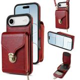 Apple Coque tout-en-un iPhone Air avec portefeuille et dragonne - Rouge